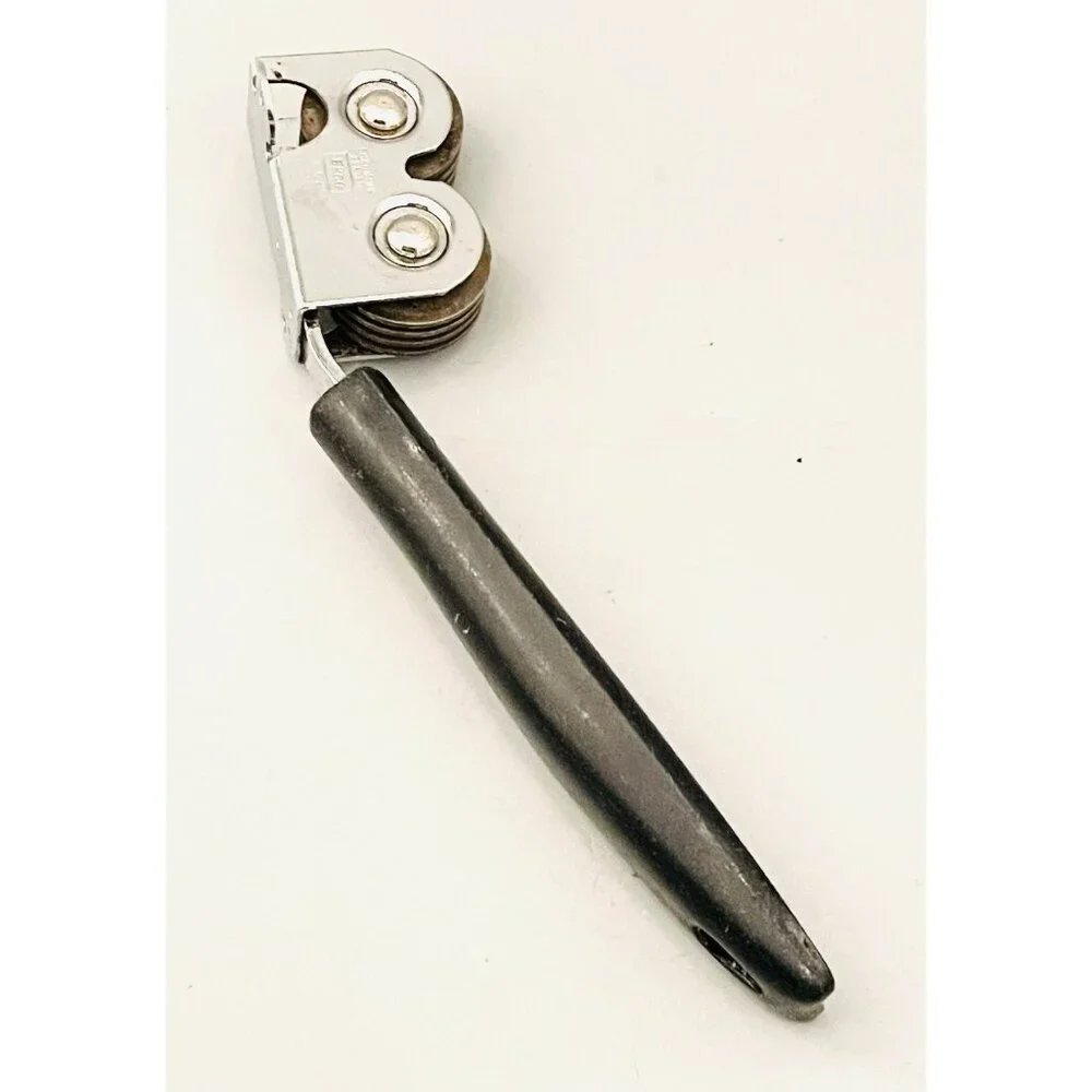 MCM Ekco Chrome Plated Pull Through Knife Sharpener 6.5” Retro Gadget Vintage